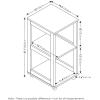 Furinno Turn-N-Tube Easy Assembly Multipurpose End Table / Side Table / Sofa Table / Nightstand, Classic Tubes, French Oak Grey/Black(French Oak)