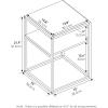 Furinno Turn-N-Tube Easy Assembly Multipurpose End Table / Side Table / Sofa Table / Nightstand, Classic Tubes, French Oak Grey/Black(French Oak Grey)
