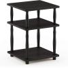 Furinno Turn-N-Tube Easy Assembly Multipurpose End Table / Side Table / Sofa Table / Nightstand, Classic Tubes, French Oak Grey/Black(French Oak Grey/Black)