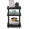 Furinno Turn-N-Tube Easy Assembly Multipurpose End Table / Side Table / Sofa Table / Nightstand, Classic Tubes, French Oak Grey/Black(French Oak Grey/Black)