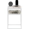 Furinno Turn-N-Tube Easy Assembly Multipurpose End Table / Side Table / Sofa Table / Nightstand, Classic Tubes, French Oak Grey/Black(Solid White/White)