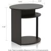 Furinno Turn-N-Tube Easy Assembly Multipurpose End Table / Side Table / Sofa Table / Nightstand, Classic Tubes, French Oak Grey/Black(Walnut/Black)