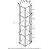 Furinno Turn-N-Tube No Tools Decorative Display Shelf, 5-Cube, Americano/Black(Beech/White)