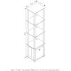 Furinno Turn-N-Tube No Tools Decorative Display Shelf, 5-Cube, Americano/Black(Black/Black)