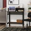 Furinno Turn-S-Tube 3-Tier Compact Multipurpose Shelf Display Rack with Square Tube, Light Blue/White(Light Cherry/Black)
