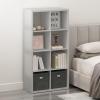 Furinno LACi 4-Bins System Rack, 11.3(W) x 28.8(H) Inch, Espresso/Black(Light Grey)