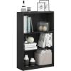 Furinno Pasir 3 Tier Display Bookcase, White(Black)