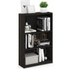 Furinno Pasir 3 Tier Display Bookcase, White(Espresso)