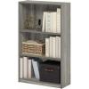 Furinno Pasir 3 Tier Display Bookcase, White(French Oak Grey)