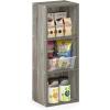 Furinno Pasir 3-Tier No Tool Assembly Open Shelf Bookcase, White(French Oak)