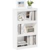 Furinno Pasir 3-Tier No Tool Assembly Open Shelf Bookcase, White(White)