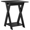 FURINNO Modern Simplistic End Table Set, 2-Pack, Espresso(Espresso)