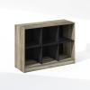 Furinno Basic Book Shelf, 3×2 Bookshelf, Cube Organizer Cabinet Bookcase with Shelf Storage, 11.9 x 31.6 x 23.6, for Living Room, Bedroom, Home Office, Espresso(French Oak)