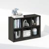 Furinno Basic Book Shelf, 3×2 Bookshelf, Cube Organizer Cabinet Bookcase with Shelf Storage, 11.9 x 31.6 x 23.6, for Living Room, Bedroom, Home Office, Espresso(Espresso)