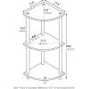 Furinno Multipurpose Flat Base End Table, Columbia Walnut