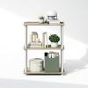 Furinno Turn-N-Tube Book Shelf, 4-Tier Bookshelf, Bookcase with Multipurpose Compact Display Rack, 11.6 x 23.6 x 43.2, for Living Room, Bedroom, Home Office, Dark Walnut(Sonoma Oak/White)