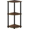 Furinno Multipurpose Flat Base End Table, Columbia Walnut