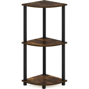 Furinno Multipurpose Flat Base End Table, Columbia Walnut