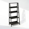 Furinno Ladder Display Shelf, 5-Tier Ladder Shelf, Ladder Bookshelf, Display Storage Shelves, 13 x 23.6 x 53.5, for Living Room, Home Office, Espresso(Espresso)