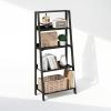Furinno Ladder Display Shelf, 5-Tier Ladder Shelf, Ladder Bookshelf, Display Storage Shelves, 13 x 23.6 x 53.5, for Living Room, Home Office, Espresso(Espresso)
