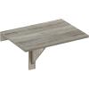 Furinno Hermite Wall Mounting Folding Table, French Oak(French Oak)