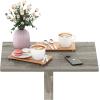Furinno Hermite Wall Mounting Folding Table, French Oak(French Oak)