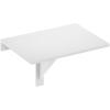 Furinno Hermite Wall Mounting Folding Table, French Oak(White)