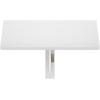Furinno Hermite Wall Mounting Folding Table, French Oak(White)