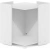 Furinno Peli Multipurpose End Table with Storage, Solid White, Cube(Solid White)