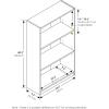 Furinno 3-Tier Bookcase and End Table Bundle, French Oak Grey(Black)