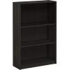 Furinno 3-Tier Bookcase and End Table Bundle, French Oak Grey(Espresso)