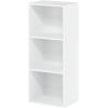 Furinno 3-Tier Bookcase and End Table Bundle, French Oak Grey(Espresso)