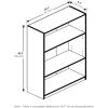 Furinno 3-Tier Bookcase and End Table Bundle, French Oak Grey(Frech Oak Grey)
