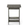 Furinno Simple Design End Side Night Stand/Bedside Table with Bin Drawer, Amber Pine/Black (Pack of 3)(French Oak)