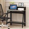 Furinno Simplistic A Frame Computer Desk Just 3-Tier End Table(Black/Grey)