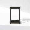 Furinno Simplistic Compact Bedside Table, Nightstand, Espresso/Black (Pack of 2)