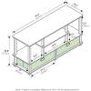 Furinno TV Stand for up to 55-Inch TV and 2 End Tables with Bin Drawer