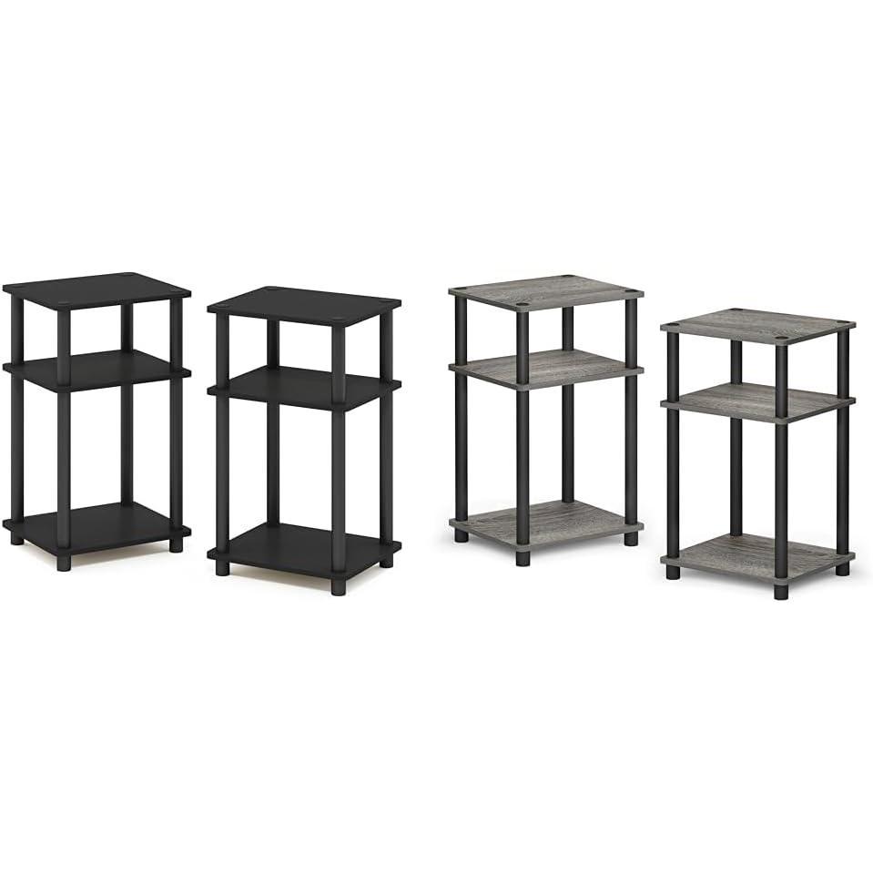 imageFurinno Just Series 3Tier TurnNTube End Table Side Table Night Stand Bedside Table 2Pack