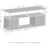 Furinno Jaya Coffee Table, Rectangle Modern Coffee Table with Open Shelf, Side Table with Side Storage, for Living Room, Bedroom, Home Office, White Oak/Stainless Steel(Amber Pine)