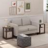 Furinno Simplistic Set of 2 End Table, Walnut/Brown