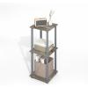 Furinno Simplistic Side Table Set of 2, End Table, Night Stand, Nightstand, Bedside Table, for Living Room, Bedroom, Grey Oak(Grey Oak/Grey)