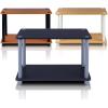 Furinno Turn-N 2-Tier No Tools Tube Shelf/End Table, Single, Beech/White(Beech/White)