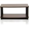 Furinno Turn-N-Tube End Table and TV Stand Bundle (Set of 2) | Dark Cherry/Black