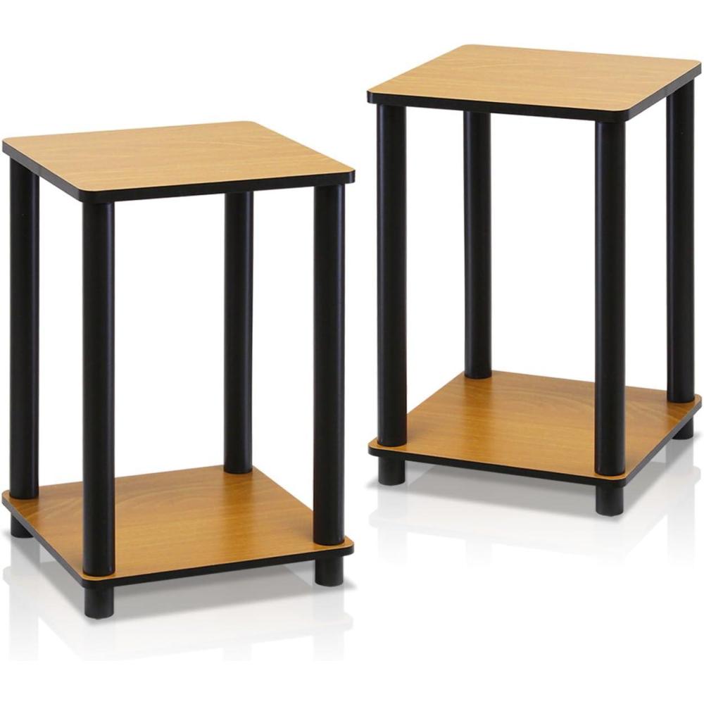 imageFurinno TurnNTube End Table Corner Shelves in Set of 2