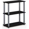Furinno 3-Tier Storage Shelf and End Table Bundle
