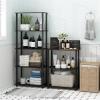 Furinno 3-Tier Turn-N-Tube Display Rack and 3-Tier End Table Bundle, Espresso/Black