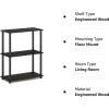 Furinno 3-Tier Turn-N-Tube Display Rack and 3-Tier End Table Bundle, Espresso/Black