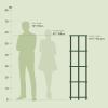 Furinno 5 Tier Corner Display Rack 2 Pack with 3-Tier End Table, French Oak Grey/Black