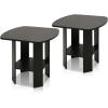 Furinno Simple Design Coffee Table and 2 End Tables, Espresso(Espresso)