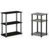 Furinno 3-Tier Storage Shelf and End Table Bundle